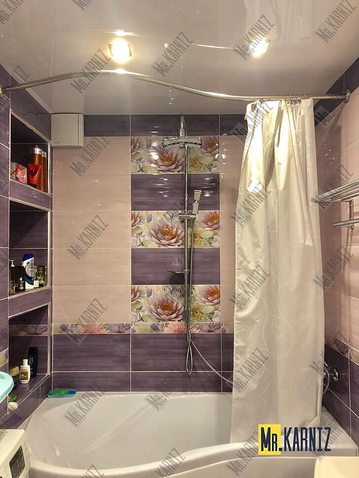 Карниз для ванной Vannesa Миранда Передний борт 168х95 Усиленный 20 мм MrKARNIZ фото 14