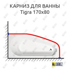 Карниз для ванны Alpen Tigra 170х80 Усиленный 20 мм MrKARNIZ