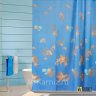 Штора для ванной Sea Music голубая фото 1