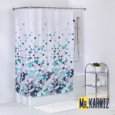 Штора для ванной Tringular Sublimation multi 2