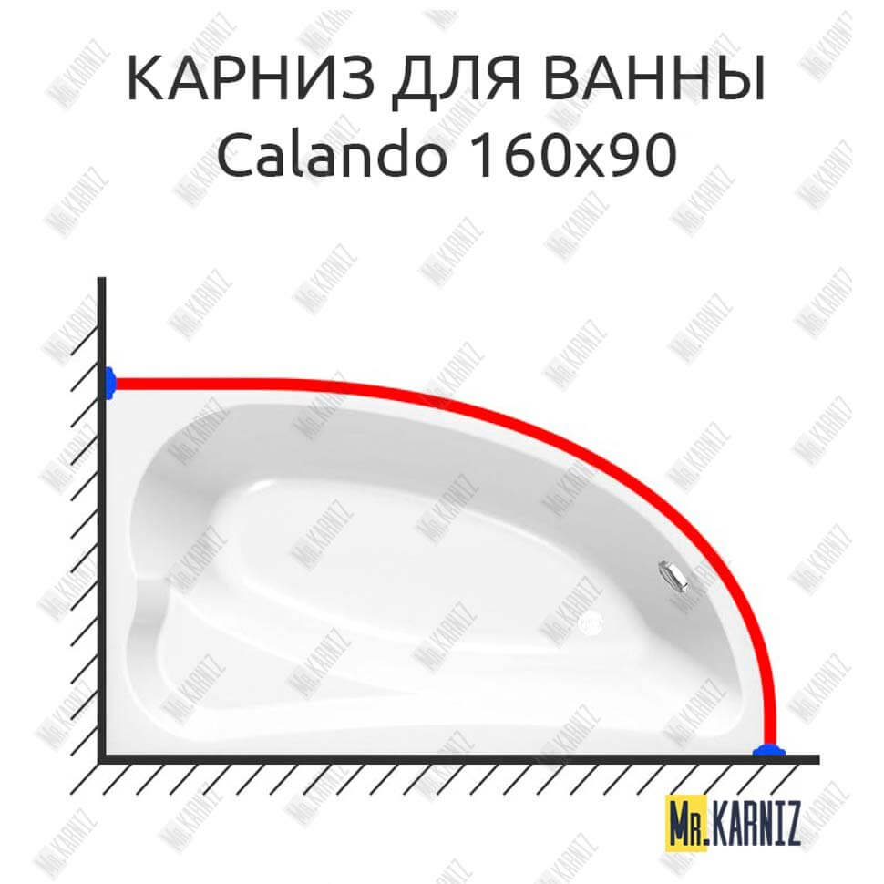 Карниз для ванны Kolpa-San Calando 160х90 Усиленный 25 мм MrKARNIZ Карниз для ванны Kolpa-San Calando 160х90 Усиленный 25 мм MrKARNIZ