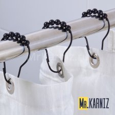 Кольца для штор Piercing Черный 12 шт.